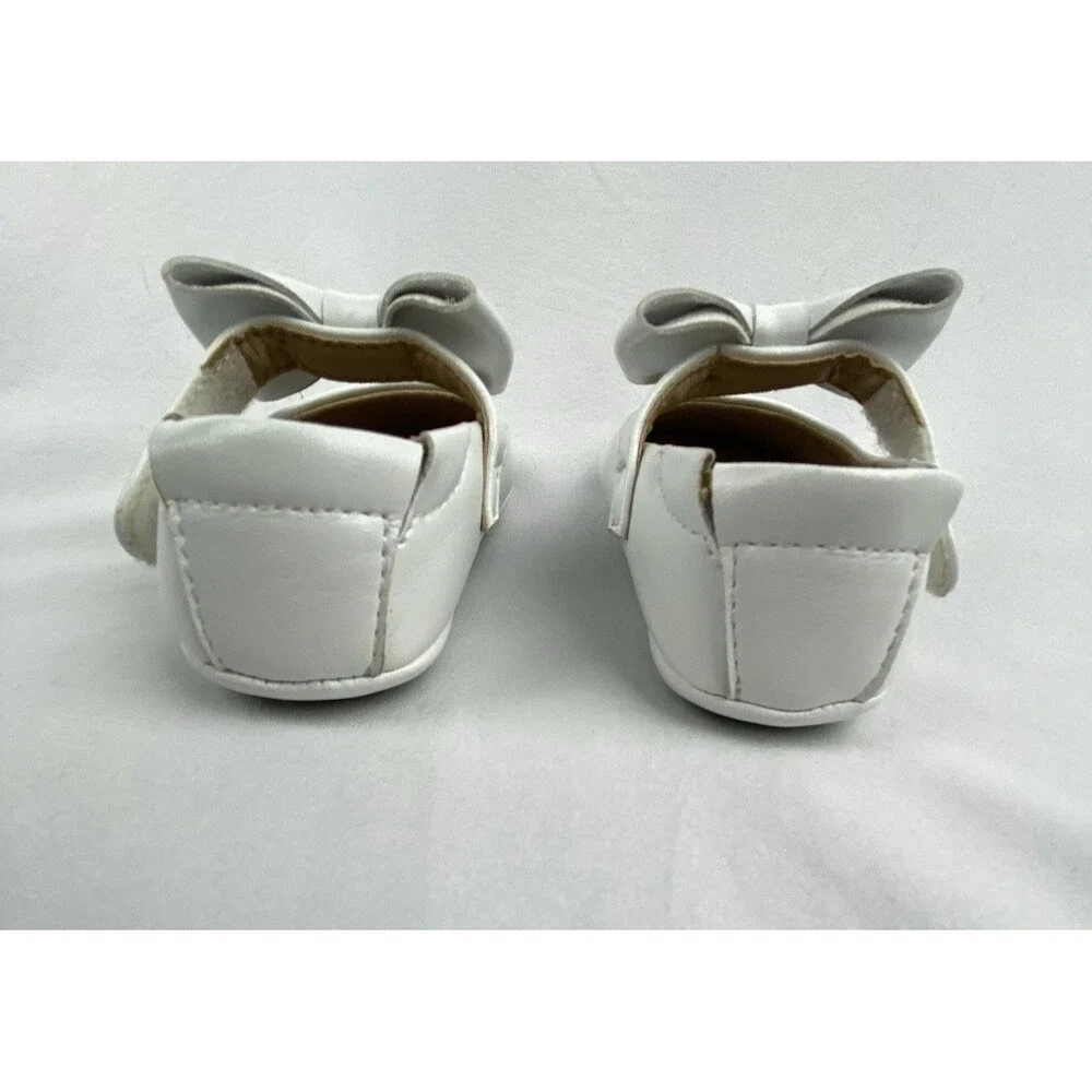 Felix & Flora Mary Jane‎ Shoes Baby Girls Size 12 Adjustable Strap Bow MINT!